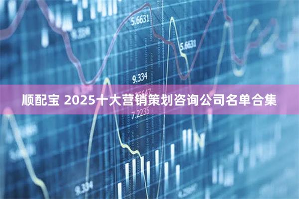 顺配宝 2025十大营销策划咨询公司名单合集