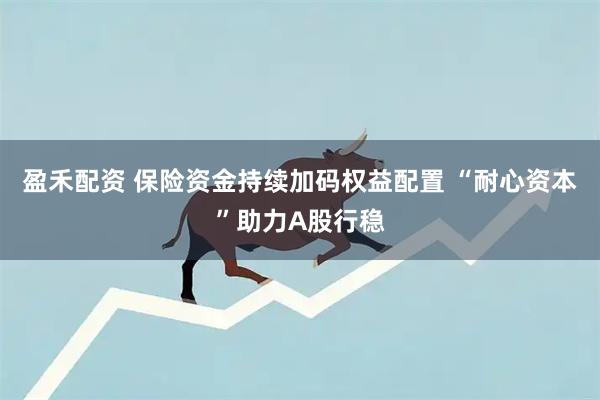 盈禾配资 保险资金持续加码权益配置 “耐心资本”助力A股行稳